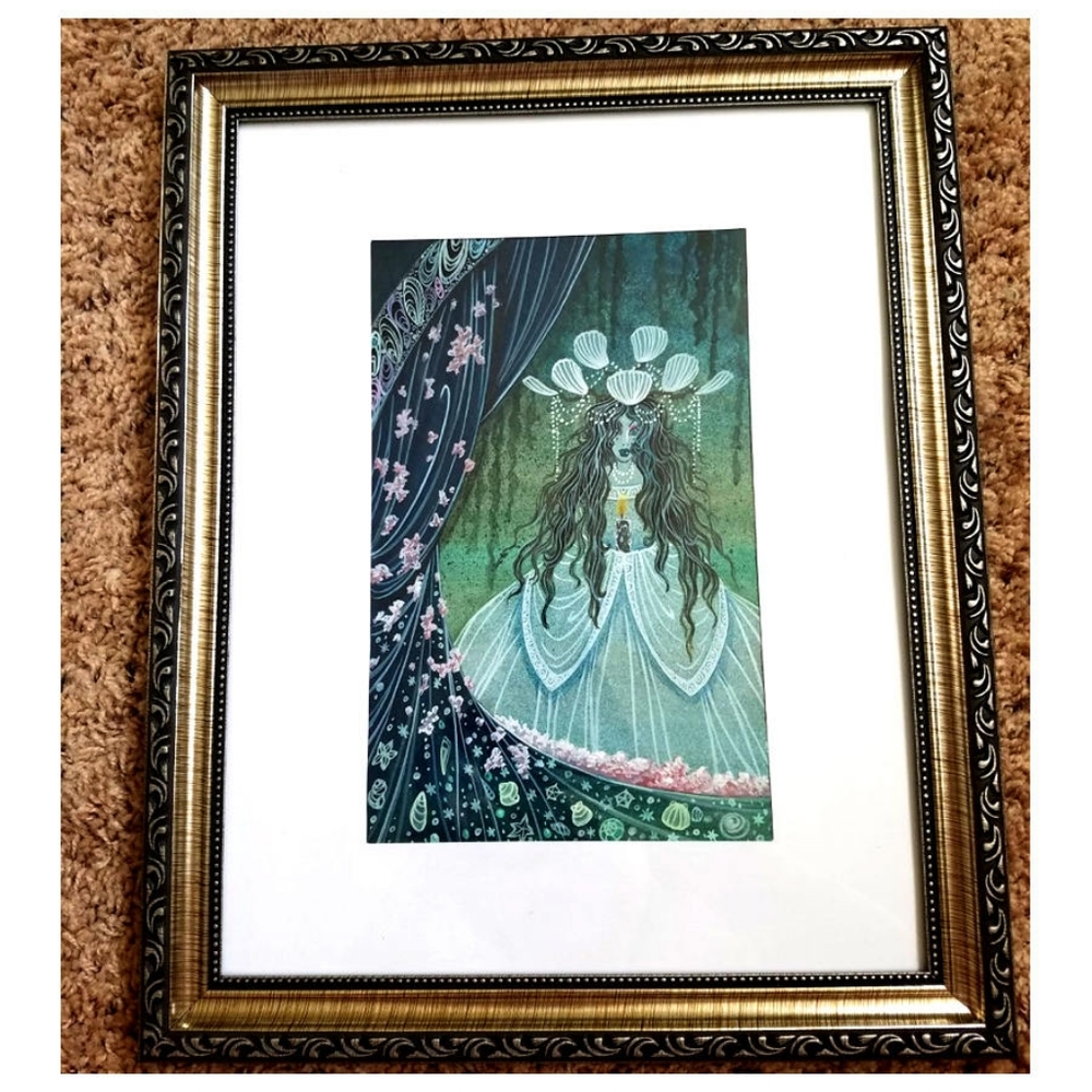Ariadne of minos illustration original painting framed art